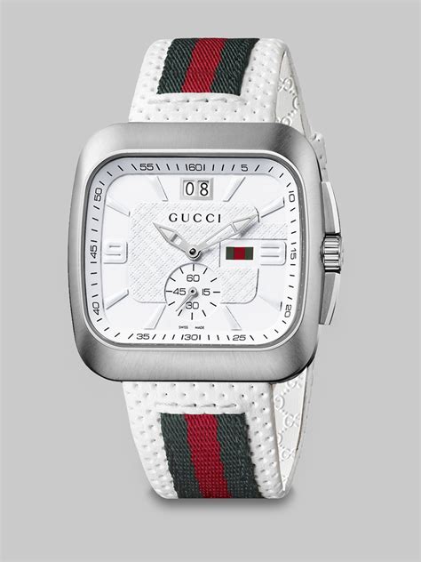 gucci watch metal strap|Gucci watch strap men.